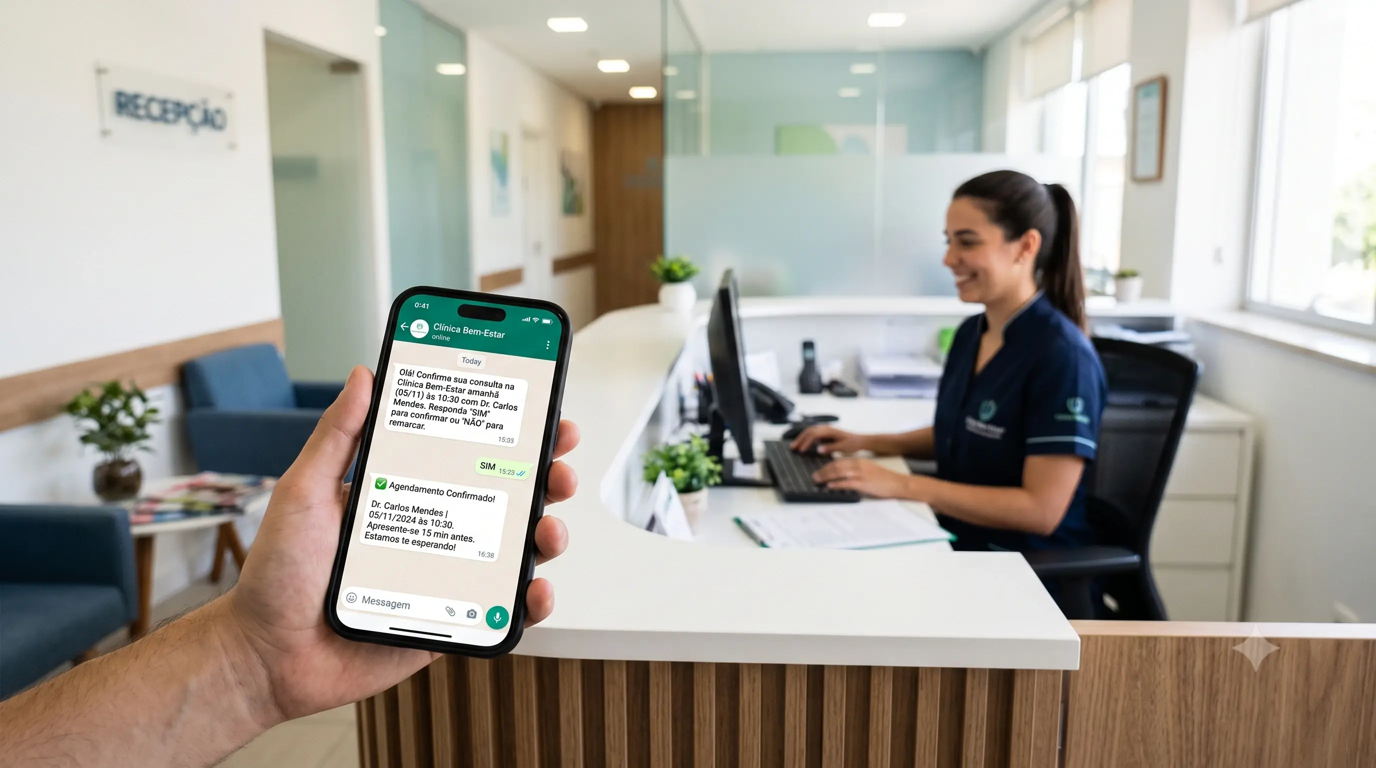 Automação de WhatsApp para Clínicas: reduza faltas, confirme consultas e atenda fora do horário